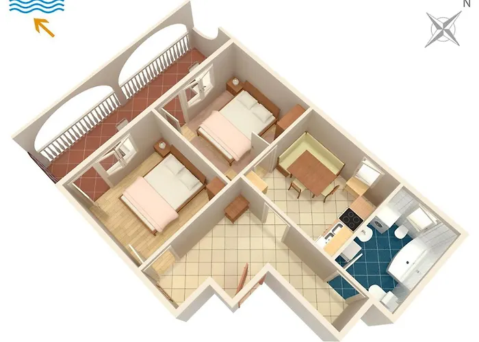Apartman By The Sea Marina, Trogir - 9035